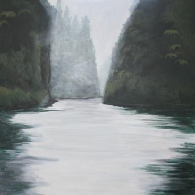 Whanganui River Drop Scene Nz Pam Vernon Artist Justartnz