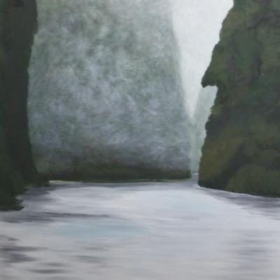 Whanganui River Drop Scene NZ Pam Vernon Justartnz